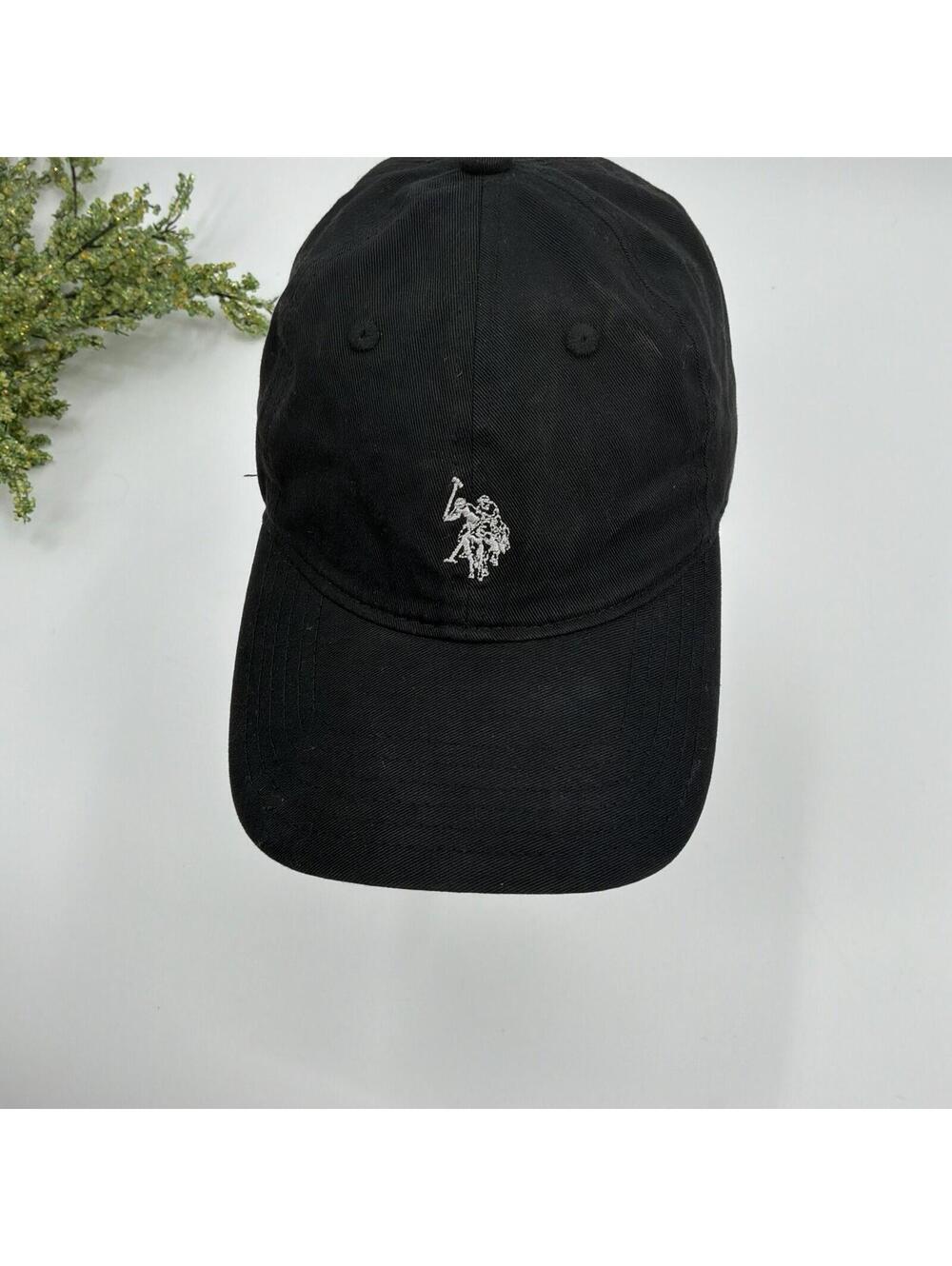 US Polo Association Black Embroidered Baseball Cap Men’s Hat